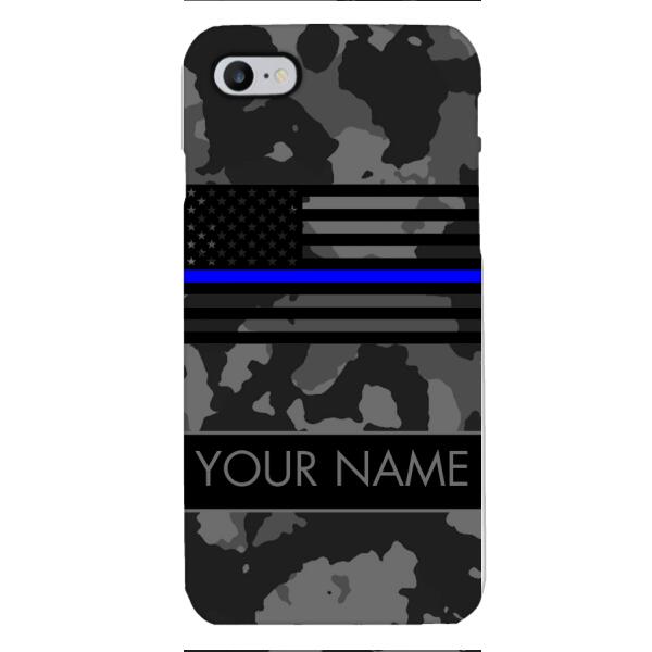 Personalized U.S Thin Blue Line Phone Case OCT-MQ18