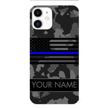Personalized U.S Thin Blue Line Phone Case OCT-MQ18