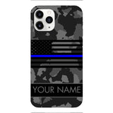 Personalized U.S Thin Blue Line Phone Case OCT-MQ18