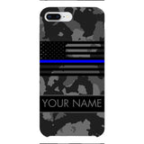 Personalized U.S Thin Blue Line Phone Case OCT-MQ18