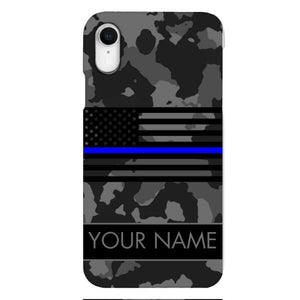 Personalized U.S Thin Blue Line Phone Case OCT-MQ18