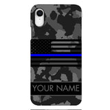 Personalized U.S Thin Blue Line Phone Case OCT-MQ18