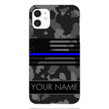 Personalized U.S Thin Blue Line Phone Case OCT-MQ18