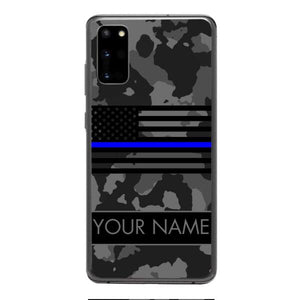 Personalized U.S Thin Blue Line Phone Case OCT-MQ18