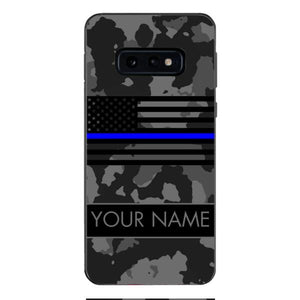 Personalized U.S Thin Blue Line Phone Case OCT-MQ18