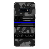 Personalized U.S Thin Blue Line Phone Case OCT-MQ18