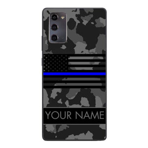 Personalized U.S Thin Blue Line Phone Case OCT-MQ18