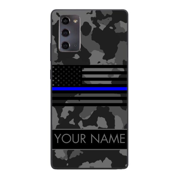 Personalized U.S Thin Blue Line Phone Case OCT-MQ18
