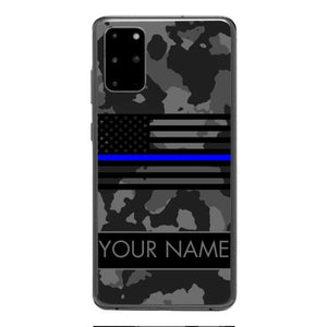 Personalized U.S Thin Blue Line Phone Case OCT-MQ18
