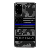 Personalized U.S Thin Blue Line Phone Case OCT-MQ18