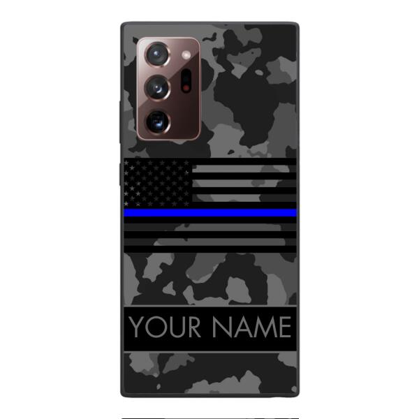 Personalized U.S Thin Blue Line Phone Case OCT-MQ18