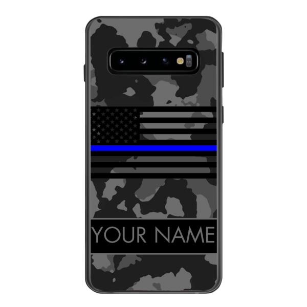 Personalized U.S Thin Blue Line Phone Case OCT-MQ18