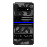 Personalized U.S Thin Blue Line Phone Case OCT-MQ18