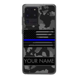 Personalized U.S Thin Blue Line Phone Case OCT-MQ18