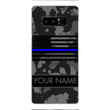 Personalized U.S Thin Blue Line Phone Case OCT-MQ18