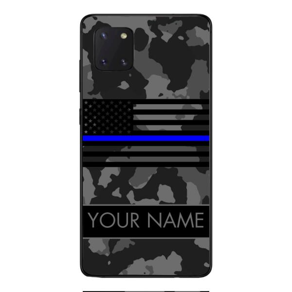 Personalized U.S Thin Blue Line Phone Case OCT-MQ18