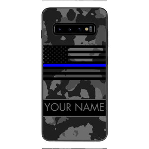 Personalized U.S Thin Blue Line Phone Case OCT-MQ18
