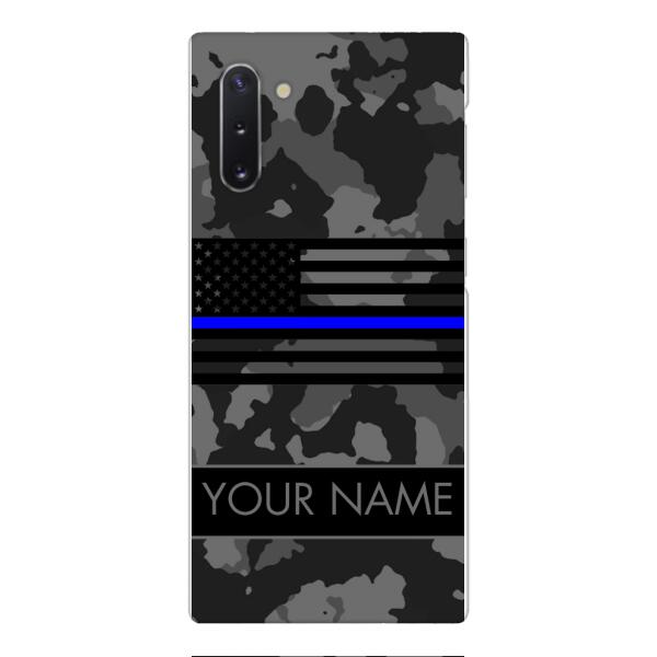 Personalized U.S Thin Blue Line Phone Case OCT-MQ18