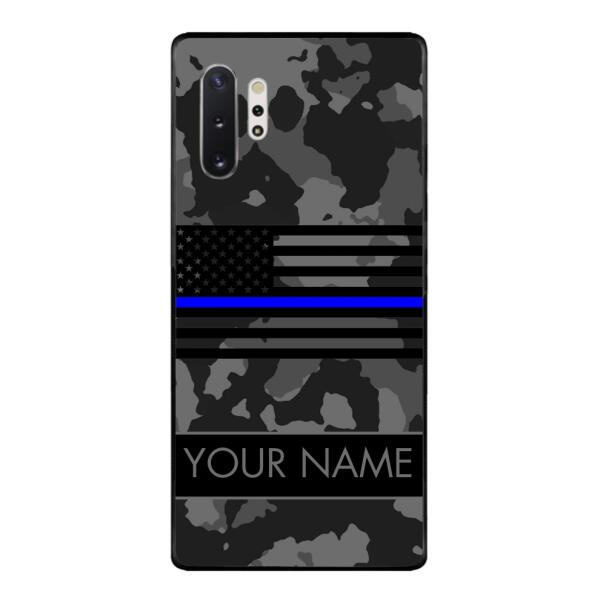 Personalized U.S Thin Blue Line Phone Case OCT-MQ18