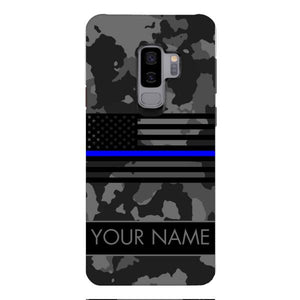 Personalized U.S Thin Blue Line Phone Case OCT-MQ18