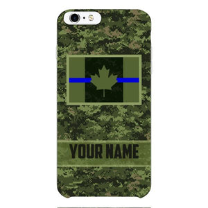 Personalized Canadian Thin Blue Line Phone Case OCT-QH18