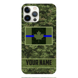 Personalized Canadian Thin Blue Line Phone Case OCT-QH18