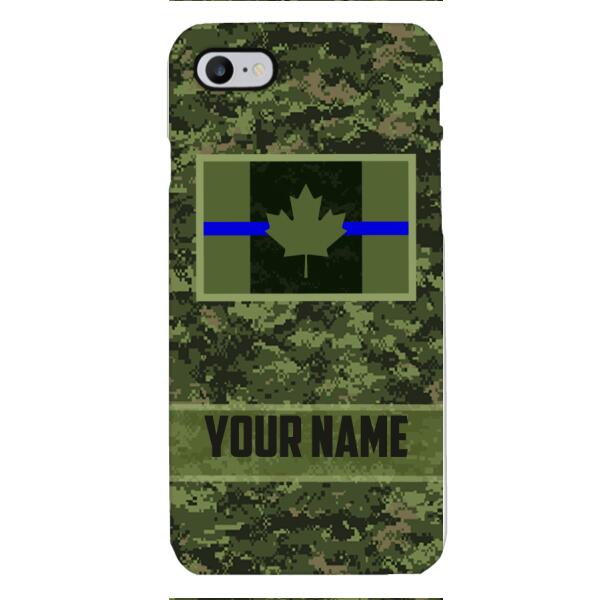 Personalized Canadian Thin Blue Line Phone Case OCT-QH18