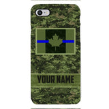 Personalized Canadian Thin Blue Line Phone Case OCT-QH18