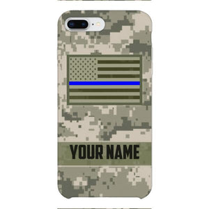 Personalized U.S Thin Blue Line Phone Case OCT-QH18