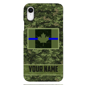 Personalized Canadian Thin Blue Line Phone Case OCT-QH18