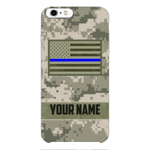 Personalized U.S Thin Blue Line Phone Case OCT-QH18