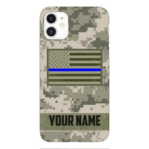 Personalized U.S Thin Blue Line Phone Case OCT-QH18