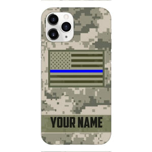 Personalized U.S Thin Blue Line Phone Case OCT-QH18