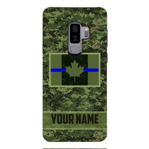 Personalized Canadian Thin Blue Line Phone Case OCT-QH18
