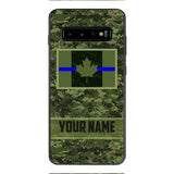 Personalized Canadian Thin Blue Line Phone Case OCT-QH18