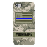 Personalized U.S Thin Blue Line Phone Case OCT-QH18