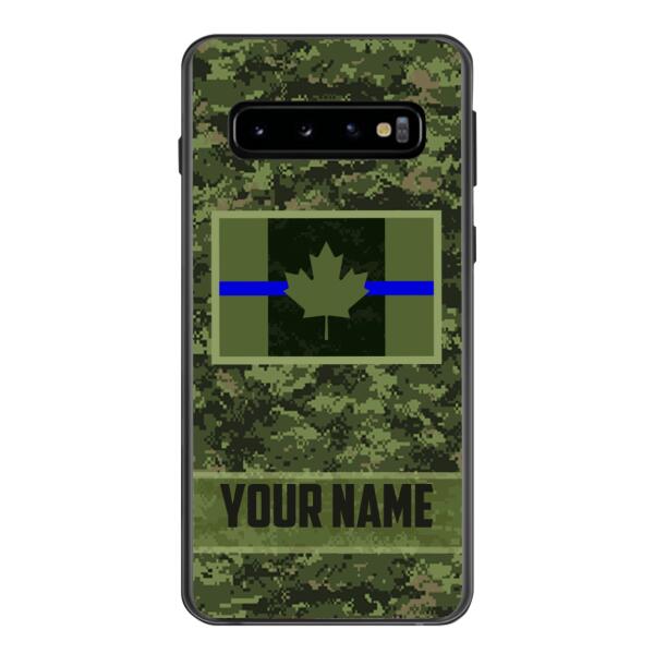 Personalized Canadian Thin Blue Line Phone Case OCT-QH18
