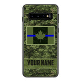 Personalized Canadian Thin Blue Line Phone Case OCT-QH18