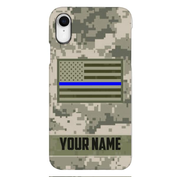 Personalized U.S Thin Blue Line Phone Case OCT-QH18