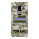 Personalized U.S Thin Blue Line Phone Case OCT-QH18