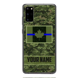 Personalized Canadian Thin Blue Line Phone Case OCT-QH18