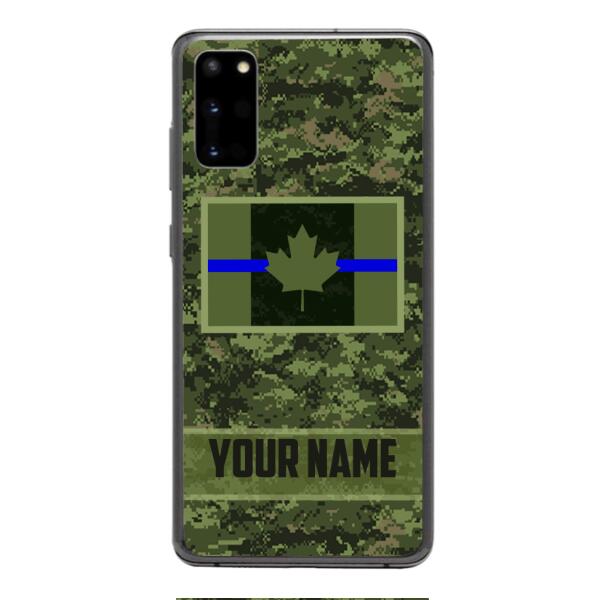 Personalized Canadian Thin Blue Line Phone Case OCT-QH18