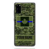 Personalized Canadian Thin Blue Line Phone Case OCT-QH18