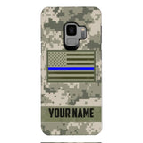 Personalized U.S Thin Blue Line Phone Case OCT-QH18