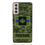 Personalized Canadian Thin Blue Line Phone Case OCT-QH18
