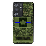 Personalized Canadian Thin Blue Line Phone Case OCT-QH18