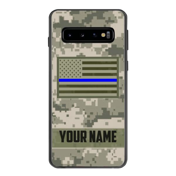 Personalized U.S Thin Blue Line Phone Case OCT-QH18