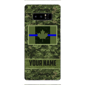 Personalized Canadian Thin Blue Line Phone Case OCT-QH18