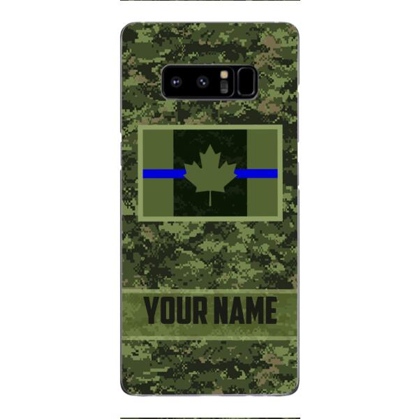 Personalized Canadian Thin Blue Line Phone Case OCT-QH18
