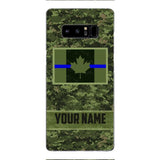 Personalized Canadian Thin Blue Line Phone Case OCT-QH18